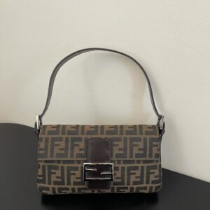 Fendi Small Baguette Gold/Silver Buckled