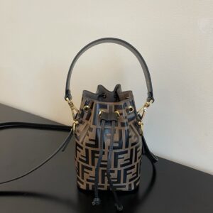Fendi Old Flower Small Bucket Bag